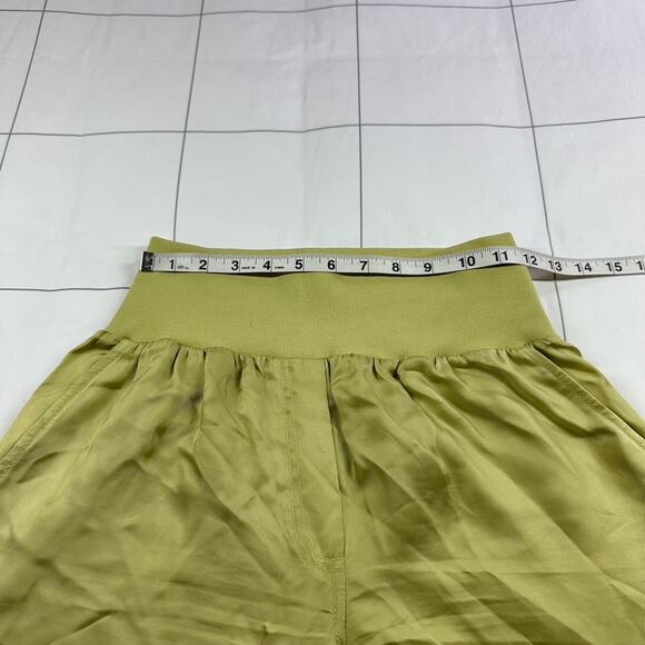 Cinq a Sept Pants Womens Small Green Giles Cupro Jogger Cargo Crop Pull On Tea - Picture 7 of 14